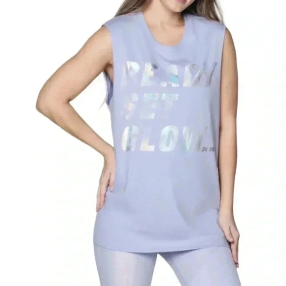 Zumba ready-set-glow-muscle-tank size XS/S - Picture 1 of 5